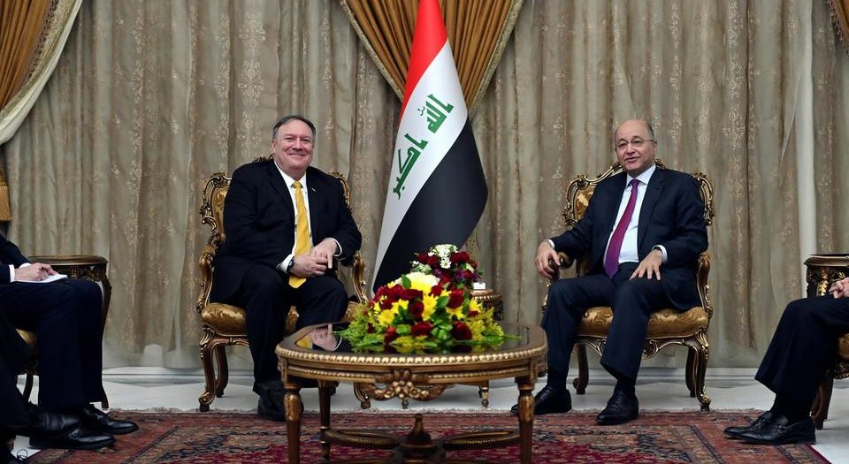 بومبيو: واشنطن حريصة على إقامة علاقات مع العراق.